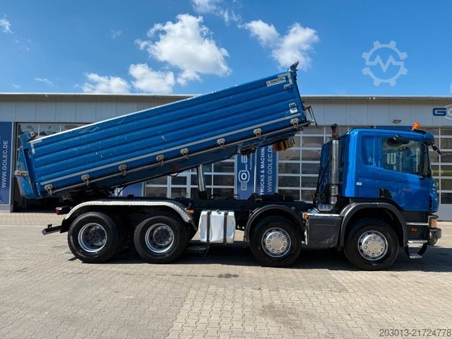 Driezijdige kipper SCANIA P 410 8x4 Dreiseitenkipper DAUTEL