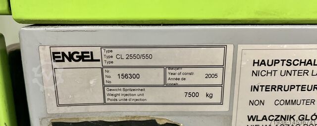 Sprøjtestøbemaskine Engel CL 2550/550