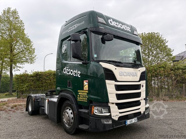 Trattore stradale standard SCANIA R410 Tacho Gen2 / Blatt-Luft