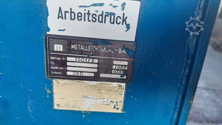 Motoriserat svetsbord och lutningsbart bord VEB-HALLE MAH 5000