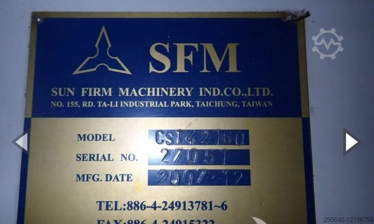 CST42160 4-metrowa tokarka CNC z płaskim łożem Sunfirm Taiwan CST42160