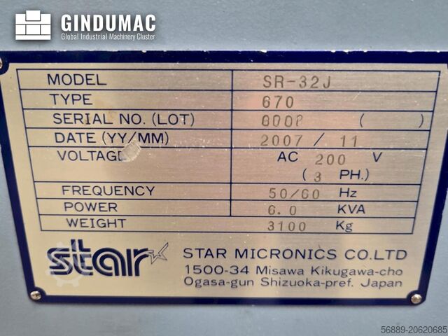 Svájci típusú esztergagép Star SR-32J