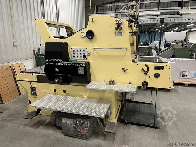 Cilinder stansmachine voor papier/karton Koenig & Bauer (KBA) Condor 72x102cm