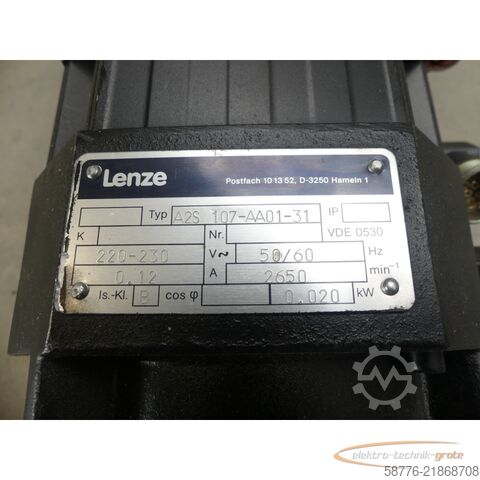 Unità di controllo Lenze DFVARS 071-22 Servomotor SN: 0237500 mit A2S 107-AA01-31 Lüfter