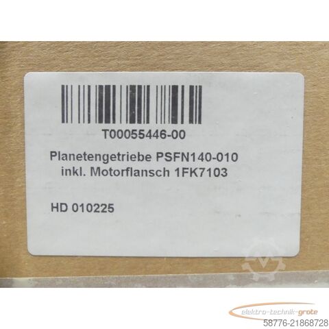 Unidade de controlo Neugart PSFN140-010-SSSD3AH-Z38/80/180/215/B5/M12 Planetengetriebe SN2185 -neu-