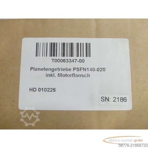 Unità di controllo Neugart PSFN140-020-SSSD3AG-Z32/60/130/165/B5/M10 Planetengetriebe SN2186 -neu-