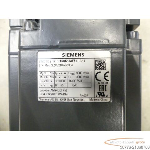 Unitate de control Siemens 1FK7042-2AF71-1CH1 Synchronmotor SN: ZVS2106465364 -  -
