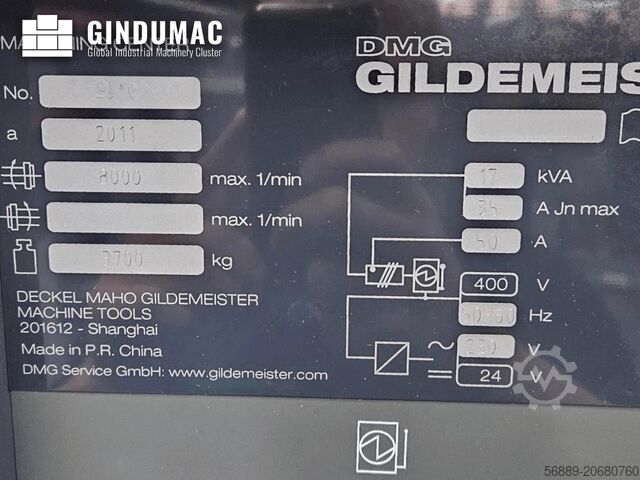 Verticale verspanen centrum DMG DECKEL MAHO DMC 635V eco