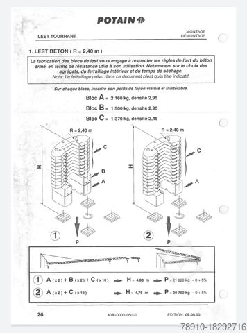 Jib crane Potain HD36