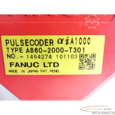 Unité de contrôle Fanuc A06B-0225-B000 AC Servomotor Seriennummer: C10YB4F5A
