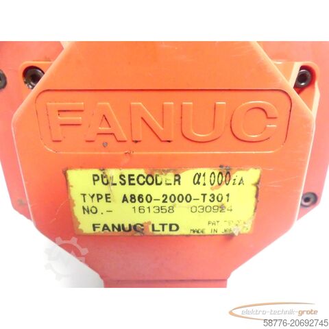 Fanuc-motor Fanuc A06B-0236-B100 AC Servo Motor SN: C03XD5286 mit A860-2000-T301 Pulsecoder