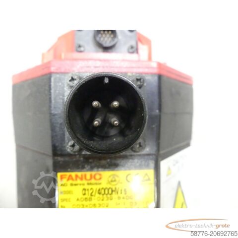 Fanuc-motor Fanuc A06B-0239-B400 AC Servo Motor SN: C03XD5302 + Pulscoder A860-2000-T301