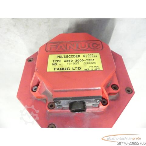 Fanuc-motor Fanuc A06B-0239-B400 AC Servo Motor SN: C03XD5302 + Pulscoder A860-2000-T301
