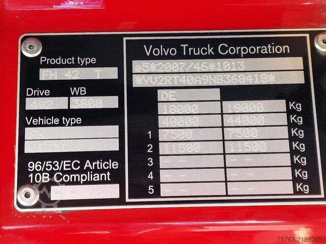 Standard-SZM Volvo FH 13.500 Globetrotter XL - I save - Retarder -...