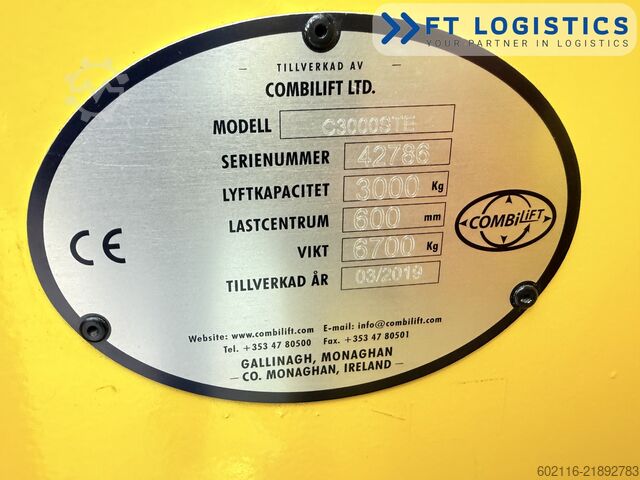 Négyirányú targoncát Combilift C3000STE TRIPLEX WIDE POSITIONER CABIN