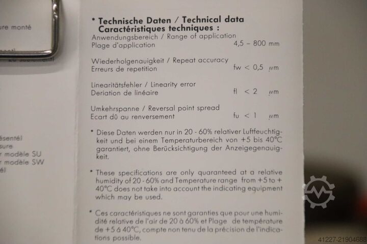 Dahili hassas ölçüm cihazı SUBITO SU 160-280H