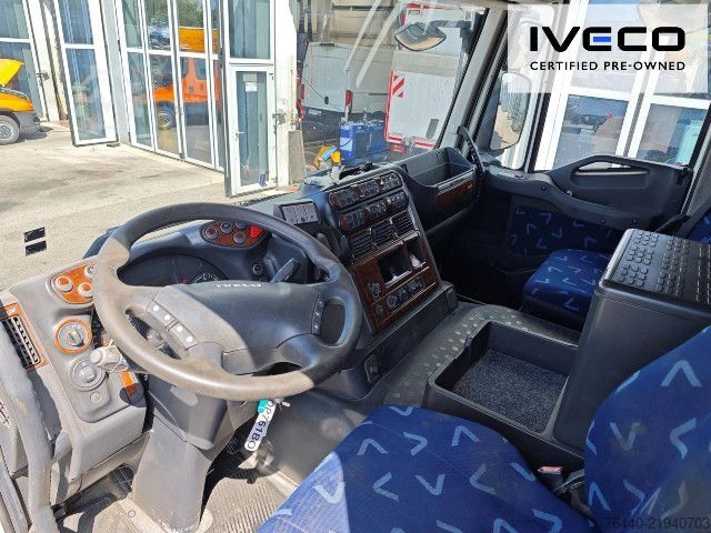 Autocarro ribaltabile IVECO TRAKKER mit EFFER Kran 470/5S !!!Motor neu!!!