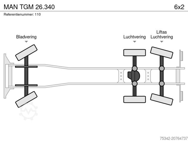 Camião-cisterna MAN TGM 26.340