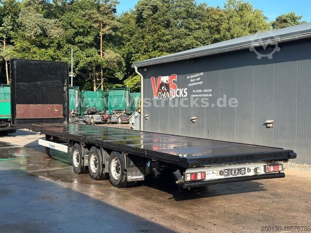 Semirremolque abierto KRONE SD Mega Plateu Strohauflieger Jumbo BPW Scheibe