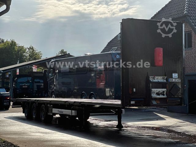 Açık yarı römork KRONE SD Mega Plateu Strohauflieger Jumbo BPW Scheibe