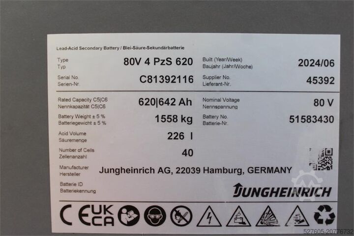 Wózek widłowy Jungheinrich EFG 430k 310 ZT