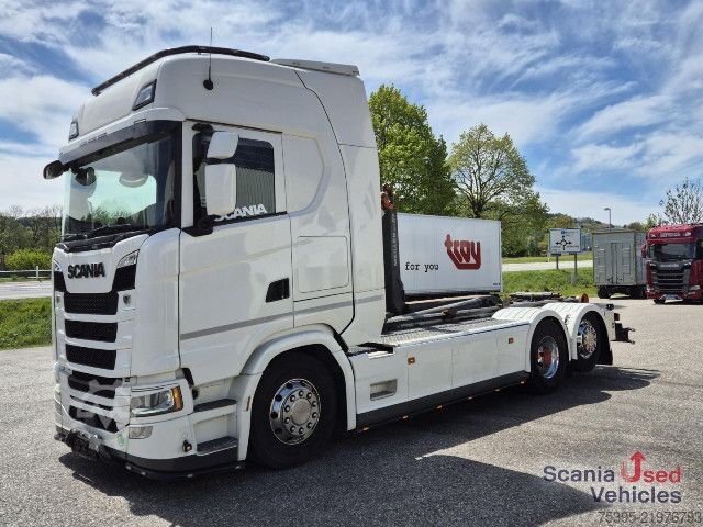 Kanca kasalı yük kamyonu (roll-off) Scania S 500 B6x2*4NB Aboller Komplettzug !!