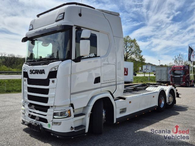 Kanca kasalı yük kamyonu (roll-off) Scania S 500 B6x2*4NB Aboller Komplettzug !!