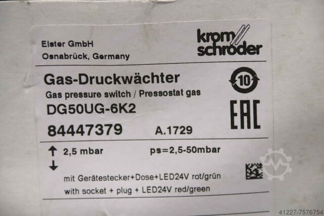 Drukschakelaar Kromschröder DG50UG-6K2  84447379