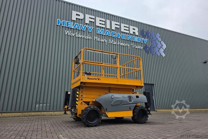 Scissor lift Haulotte Compact 12DX Diesel, 4x4 Drive, 12m Working Height