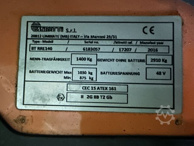 RRE 14 * Atex EX * Miretti 2G / Ζώνη 1 * Triplex FFL !! ΝΕΑ μπαταρία !! BT RRE 14 * Atex EX * Miretti 2G / Zone 1 * Triplex FFL !! NEW battery !!