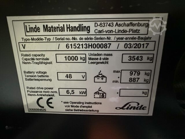 V ( 5213 ) - Wire Guidance !! DOUBLE steering !! Triplex FFL LINDE V ( 5213 ) - Wire Guidance !! DOUBLE steering !! Triplex FFL