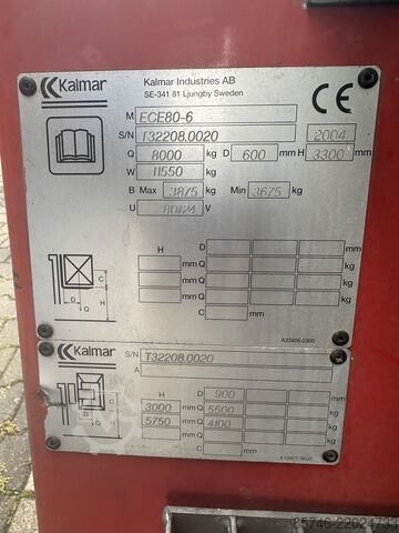 ECE 80 / 6 * NYT batteri !! KALMAR ECE 80 / 6 * NEW battery !!