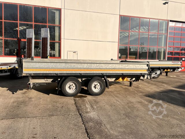 Tipper trailer Möslein TDS 13 Schwebheim 13 t Tandemkipper- Tieflader