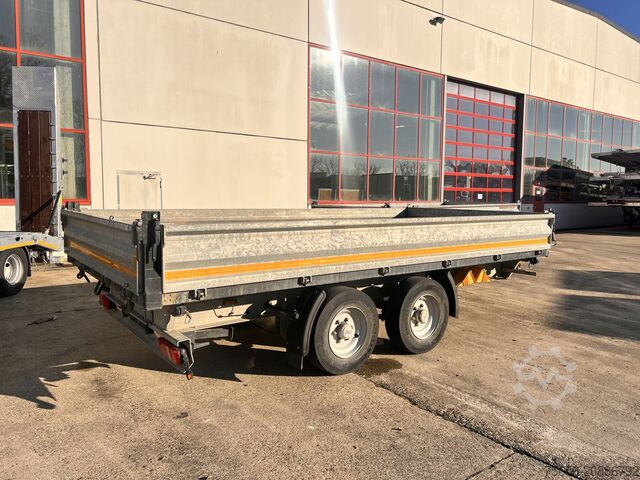 Tipper trailer Möslein TDS 13 Schwebheim 13 t Tandemkipper- Tieflader