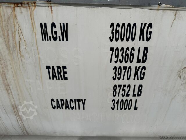 Tankcontainer Welfit Oddy 20FT SWAPBODY 31.040L /  T7 / IMO-1 / AMKD / 5Y...