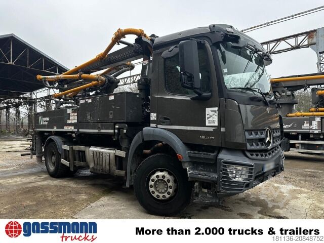 Concrete pump truck Mercedes-Benz Arocs 1830 K 4x2, Betonpumpe Schwing S 20, Funk