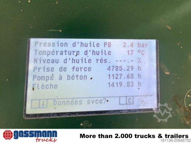 Concrete pump truck Mercedes-Benz Arocs 1830 K 4x2, Betonpumpe Schwing S 20, Funk