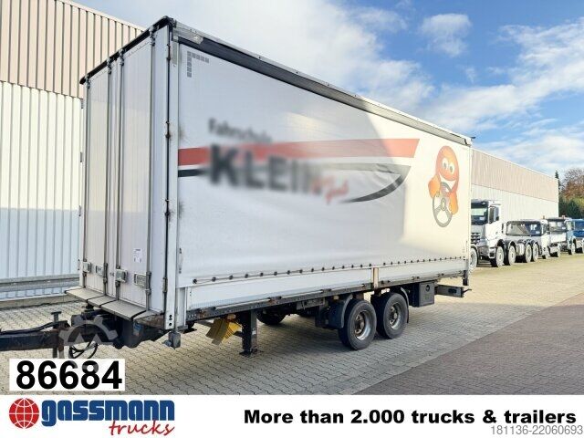 Open aanhangwagen met zeil Obermaier OS2-L105 L/B, durchladbar, Edscha, Ex-Fahrschule!