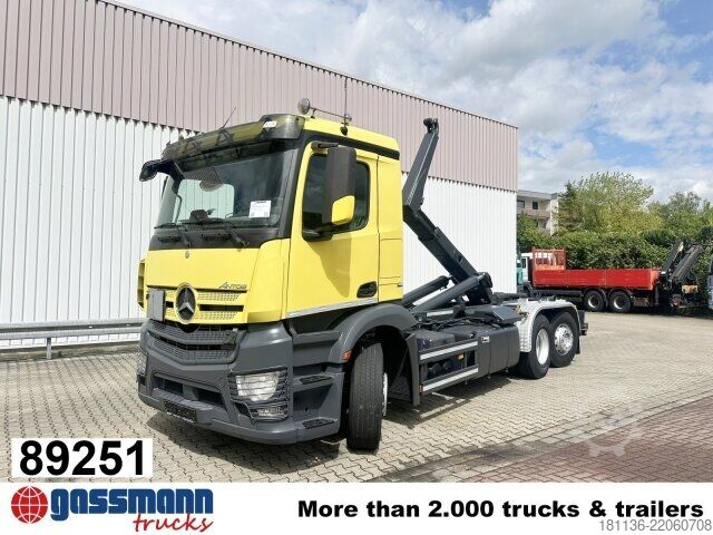 Haakarm vrachtwagen Mercedes-Benz Antos 2543 6x2-4, Meiller RK 20.70, Funk-Kli-Ret
