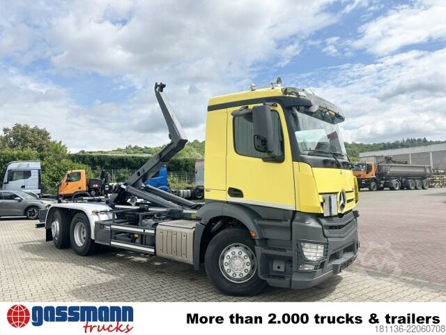 Haakarm vrachtwagen Mercedes-Benz Antos 2543 6x2-4, Meiller RK 20.70, Funk-Kli-Ret
