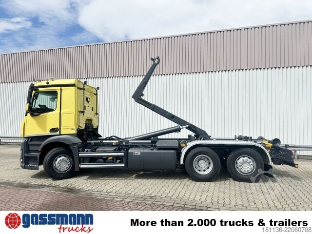 Haakarm vrachtwagen Mercedes-Benz Antos 2543 6x2-4, Meiller RK 20.70, Funk-Kli-Ret