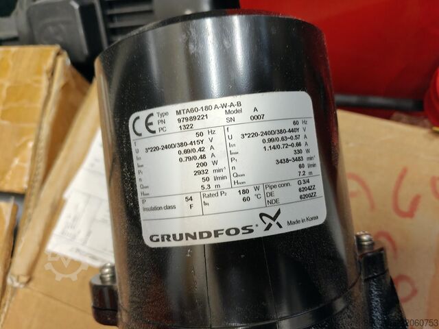 Vacuümpomp Grundfos MTA60-180 A-W-A-B