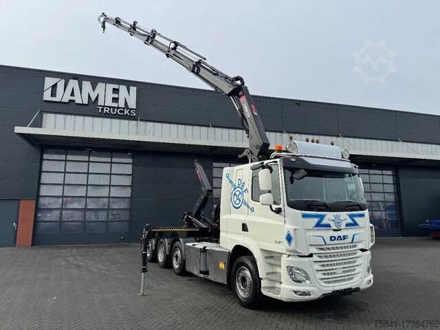 Kampókaros rendszer DAF CF 85.480 8x2 Haakarm + HIAB 232 E-5 Hipro