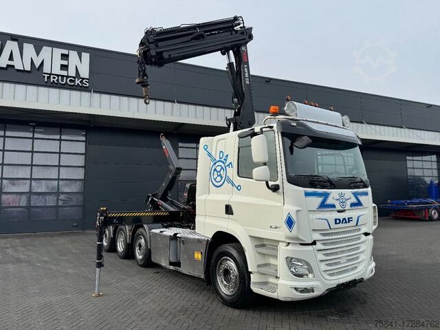 Kampókaros rendszer DAF CF 85.480 8x2 Haakarm + HIAB 232 E-5 Hipro