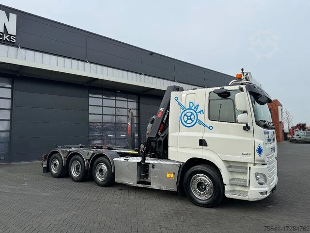 Système de bras à crochet DAF CF 85.480 8x2 Haakarm + HIAB 232 E-5 Hipro