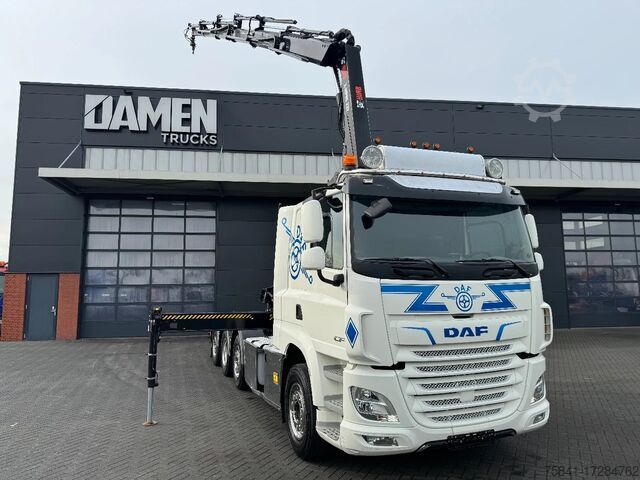 Système de bras à crochet DAF CF 85.480 8x2 Haakarm + HIAB 232 E-5 Hipro