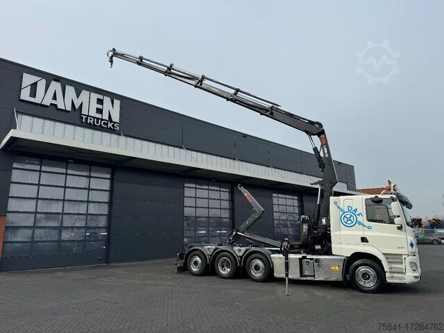 Système de bras à crochet DAF CF 85.480 8x2 Haakarm + HIAB 232 E-5 Hipro