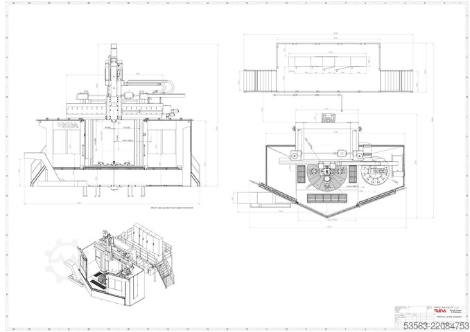 REM SCR 27 1SF | Centre de tournage-fraisage vertical CNC | Ø2700 mm | 100kW Fanuc | NEUF 2026 REM SCR 27 1SF