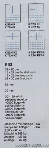 Skládací stroj GUK K52/4_KTL-F4