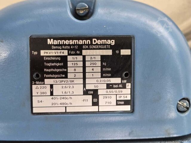 Løftemotor DEMAG PKV1-V1-F4